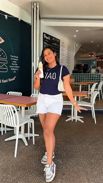 Soft serve in hand at the Noosa Civic shop